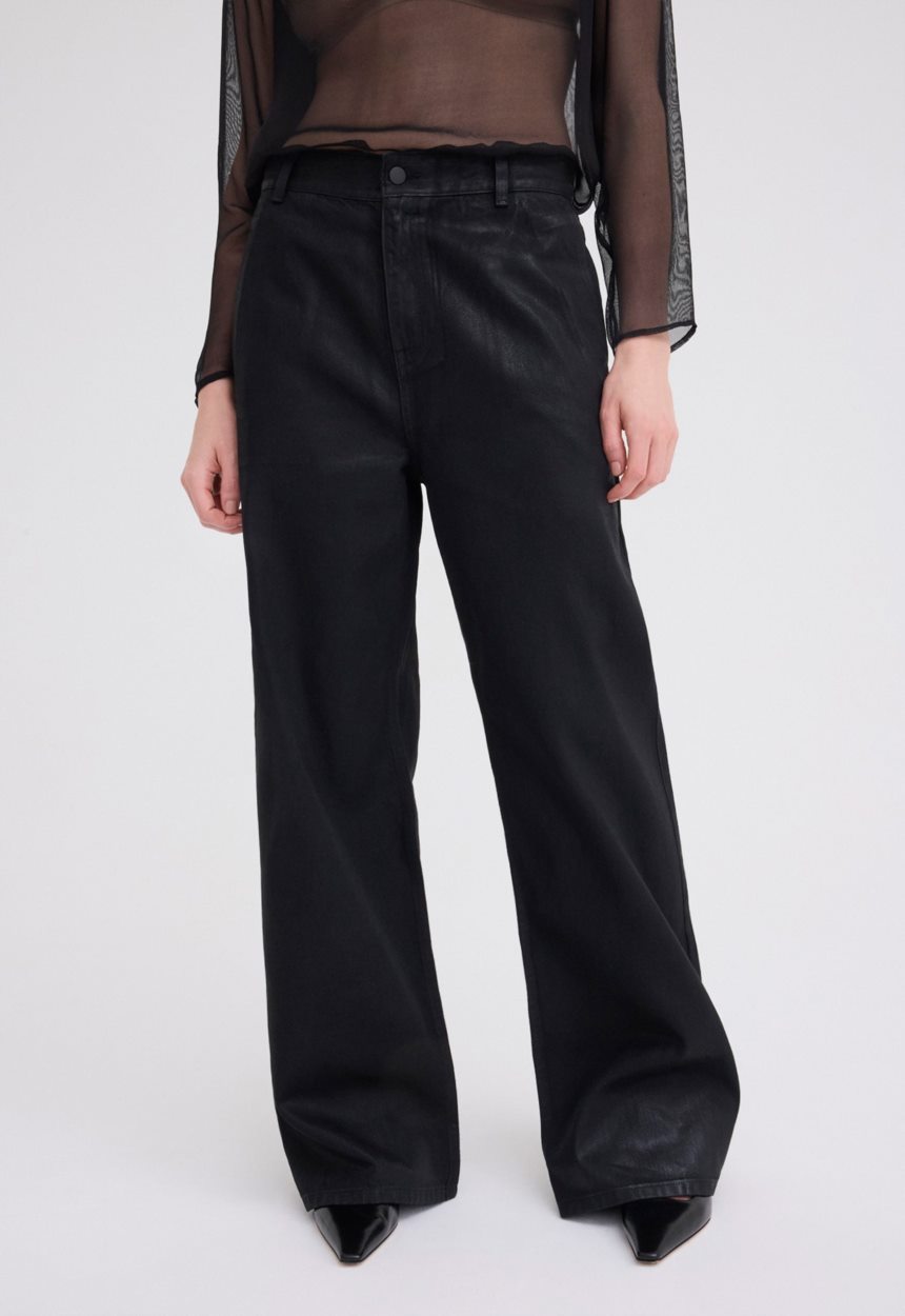 Jac + Jack Alum Waxed Cotton Pant - Black